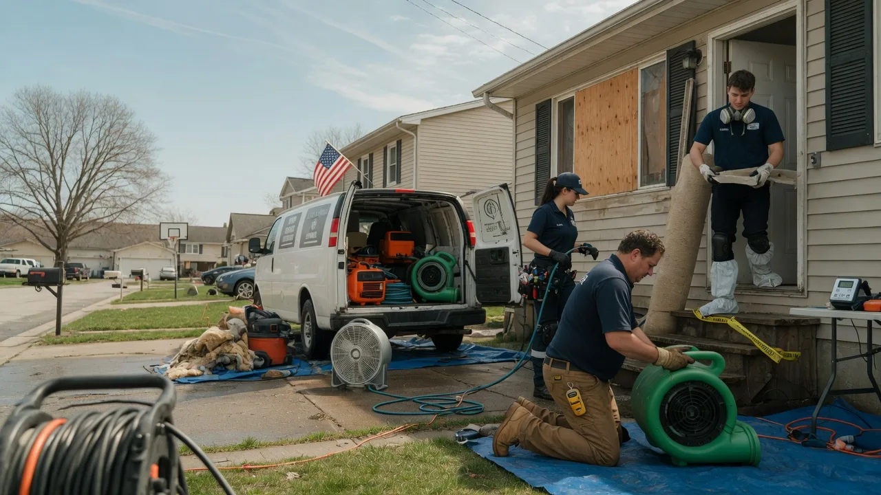 Water Damage Restoration in Wellington, IL near me